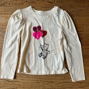 NWOT Baby Gap Valentine’s Day Bear T-Shirt, size 6T